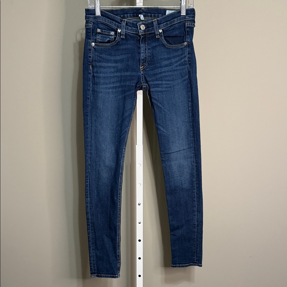 Rag & Bone Skinny Jeans Dark Wash‎ Size 27 Inseam 29 Stretch Denim Classic Fit